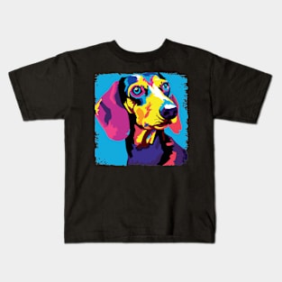 Dachshund Pop Art - Dog Lover Gifts Kids T-Shirt